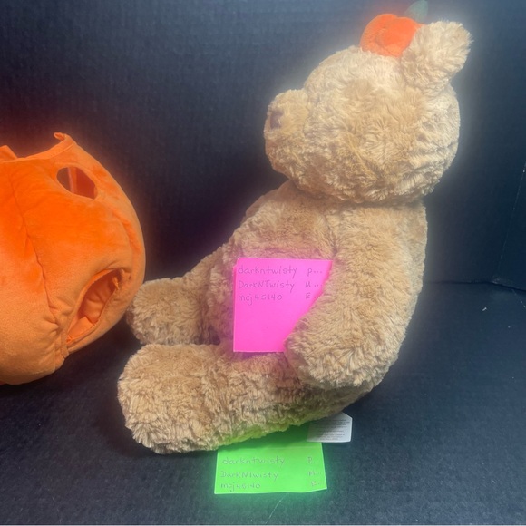RETIRED BNWT JELLYCAT BARTHOLOMEW BEAR PUMPKIN PRICE VERY FIRM NO OFFERS PLEASE - Picture 12 of 16
